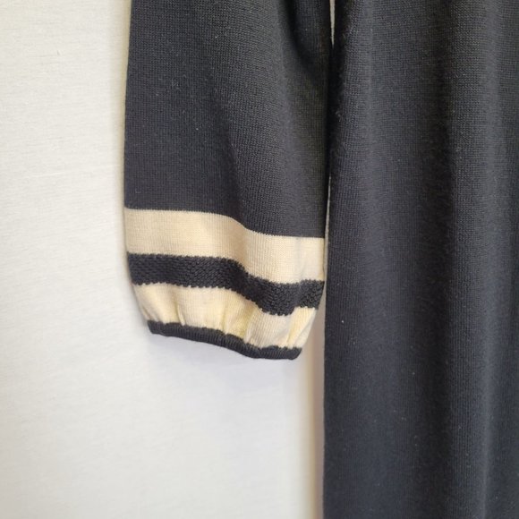 Lilly Pulitzer Women's Medium Sweater Dress Black Cream - Picture 4 of 6